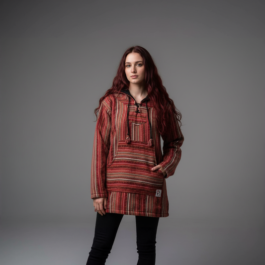 Hanorac fleece “Sunset Stripes"