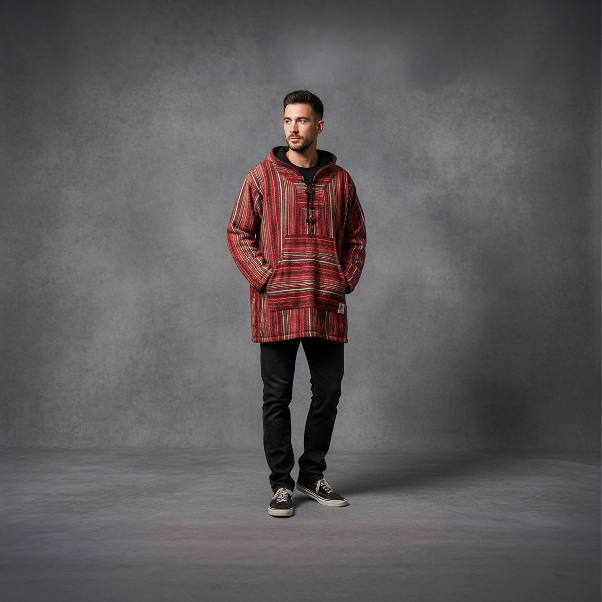 Hanorac fleece “Sunset Stripes"