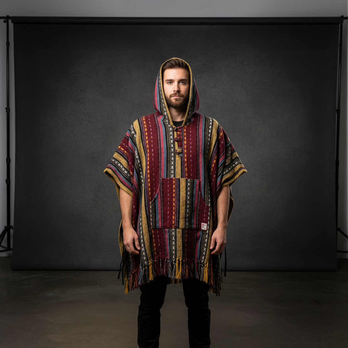 Poncho square "Autumn Fields"