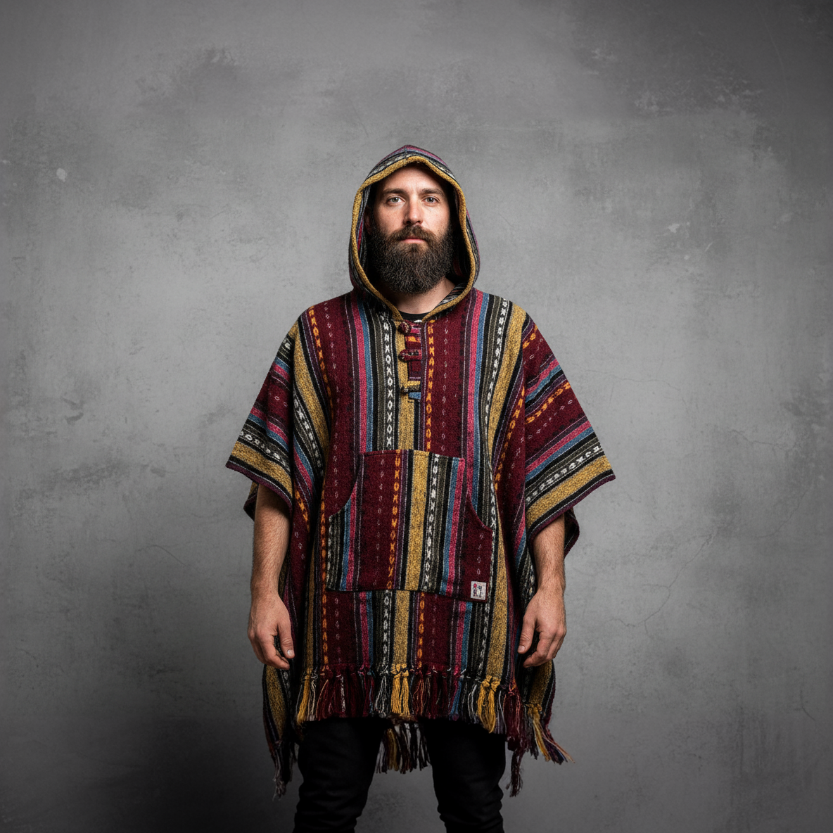 Poncho square "Autumn Fields"