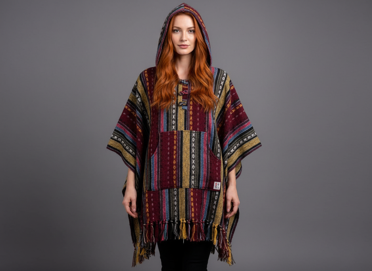 Poncho square "Autumn Fields"