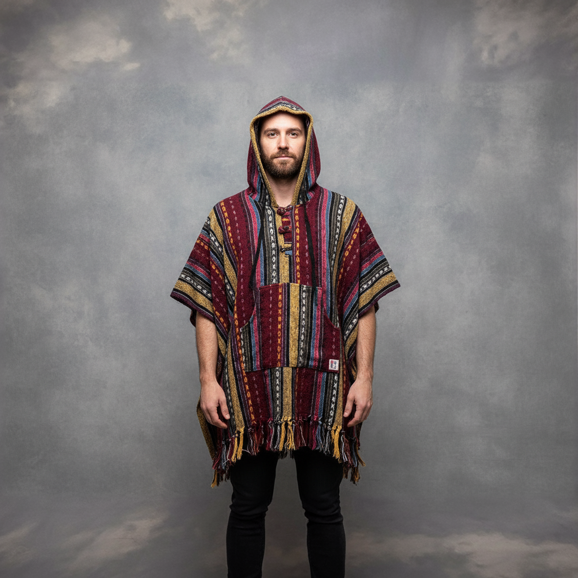 Poncho square "Autumn Fields"