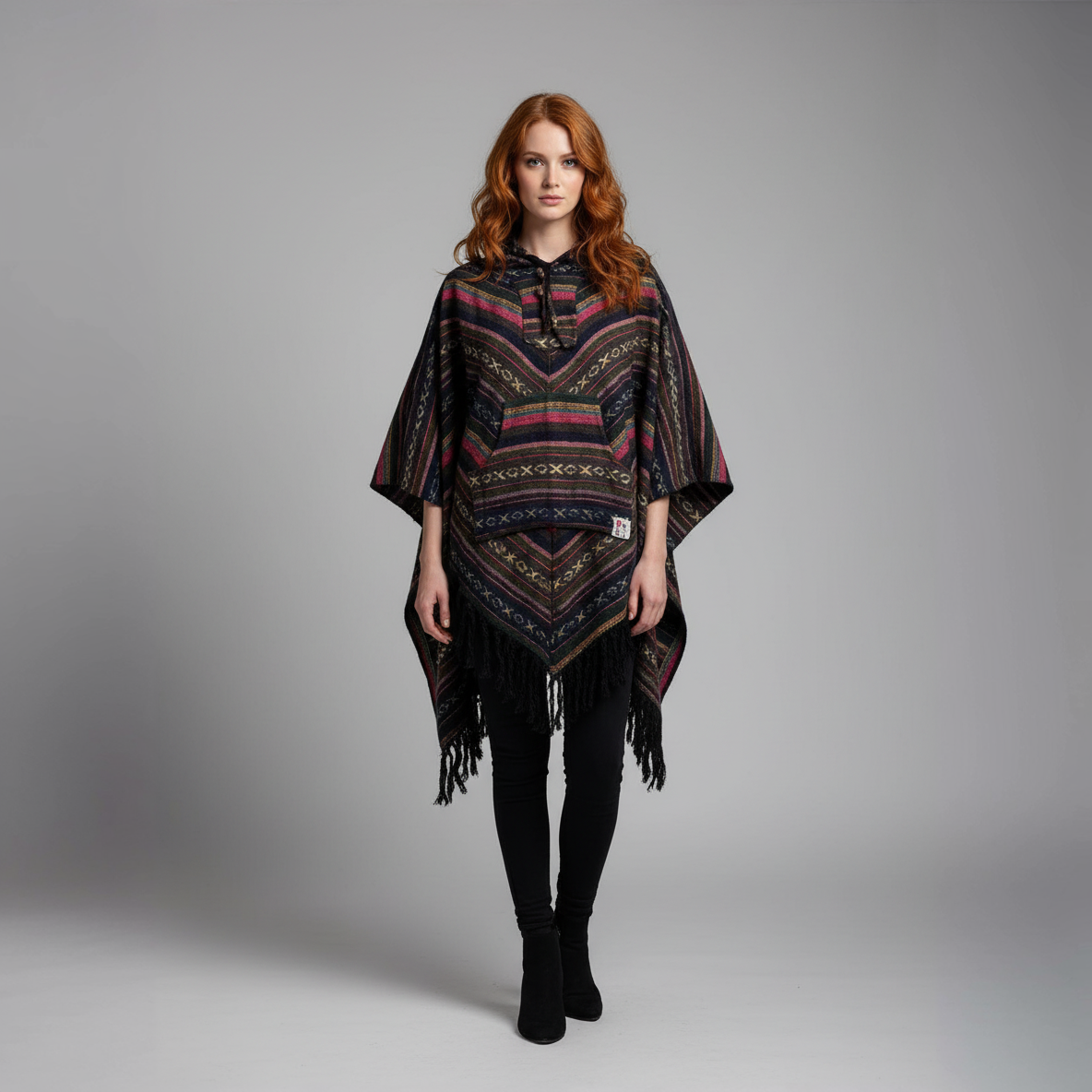 Poncho diamond „Dark Aurora"
