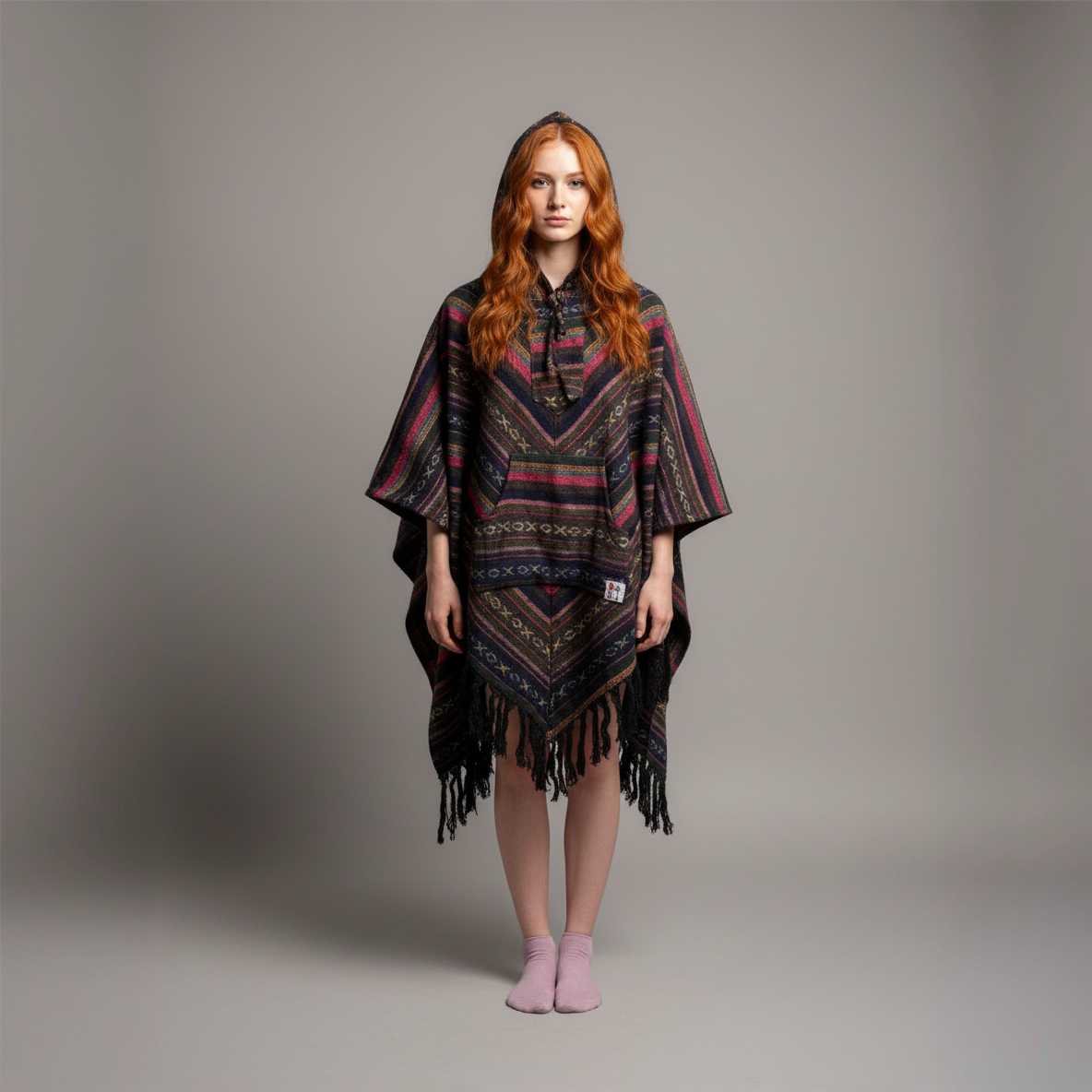 Poncho diamond „Dark Aurora"