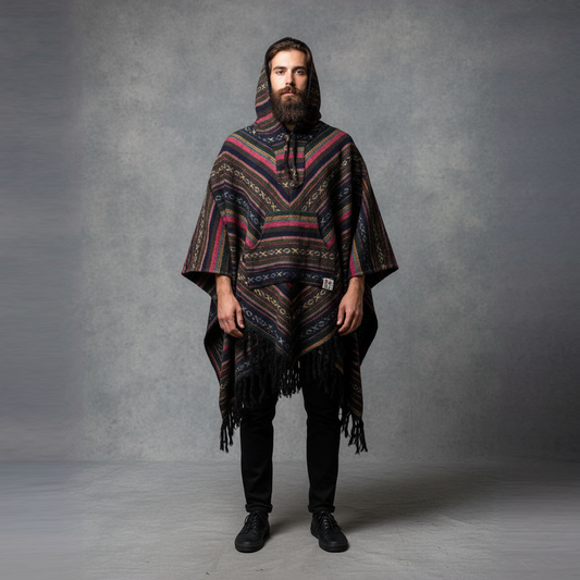 Poncho diamond „Dark Aurora"