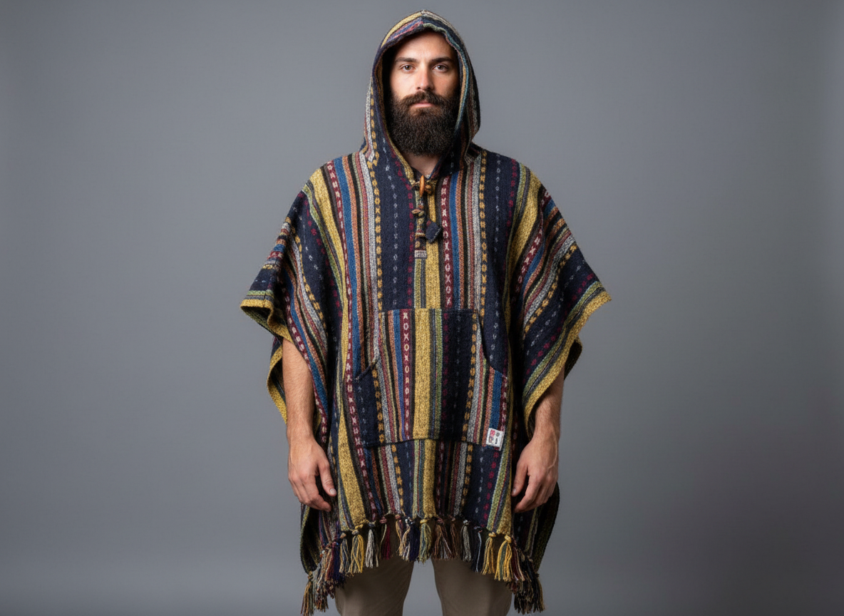 Poncho square "Desert Sun"