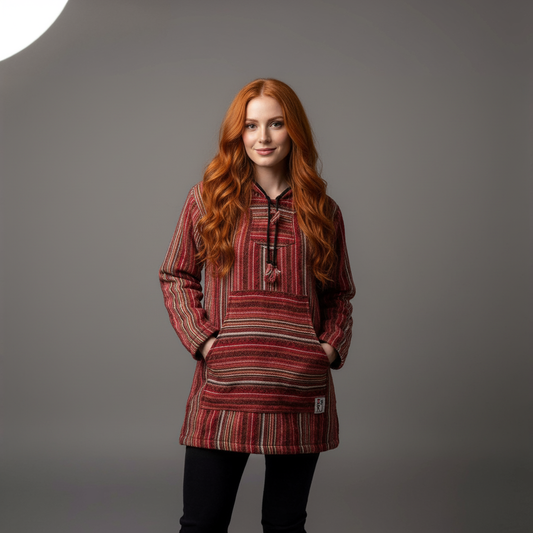 Hanorac fleece “Sunset Stripes"